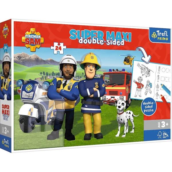 Trefl Puzzle 24 SUPER MAXI - Užitečný tým hasiče Sama / Prism A&D Fireman Sam