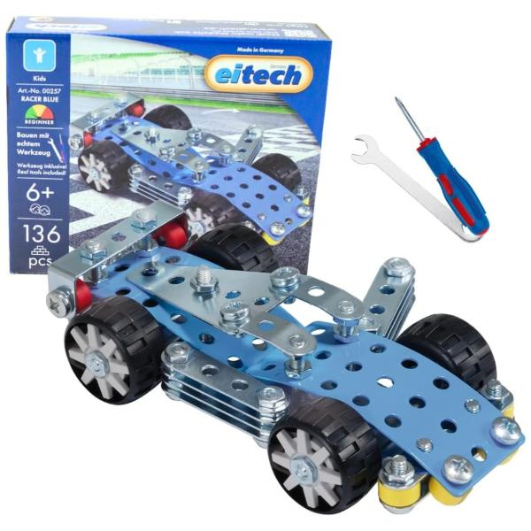 EITECH stavebnice Závodní auto Blue Bullet 136 dílků (obrázek 3)