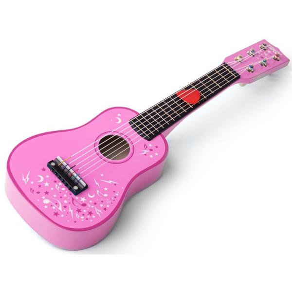 Tidlo Drevená gitara Star ružová