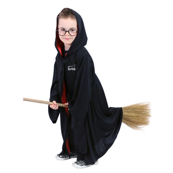 Dětský kouzelnický plášť s kapucí a brýlemi (obrázek 4)