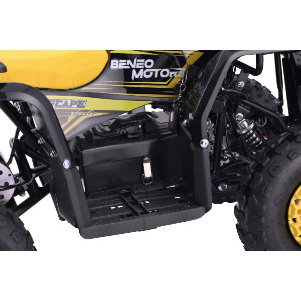 Elektrická čtyřkolka pro děti Beneo Motors ESCAPE-Electric žlutá – 800W