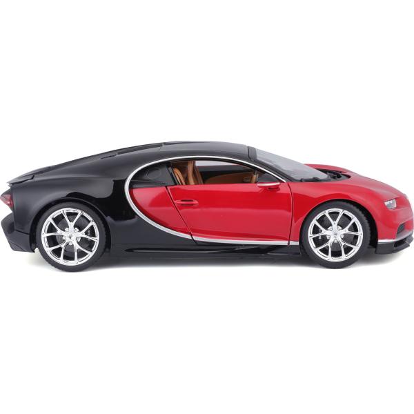 Bburago 1:18 Plus Bugatti Chiron black / red (obrázek 4)