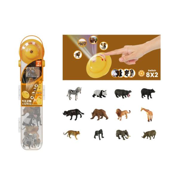 PLEJO Divoká zvířátka s projektorem