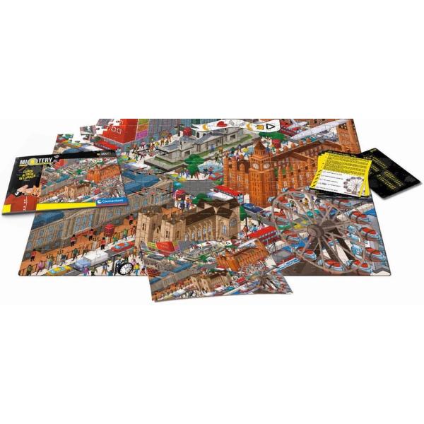 Clementoni MYSTERY PUZZLE 300 dílků – Hackerský útok v Londýně