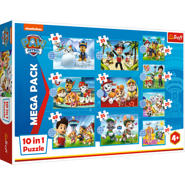 Trefl Puzzle 10v1 - Spolehlivý tým PAW Patrol