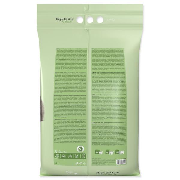Stelivo Magic Litter Tofu zelený čaj 12l (obrázek 5)