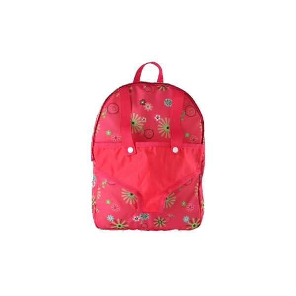 Batoh s nosítkem pro panenku látka 25x35x10cm