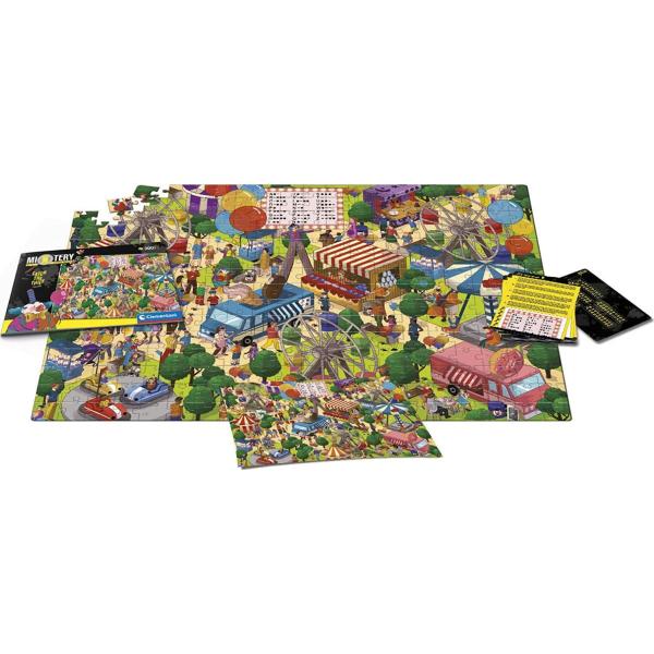Clementoni MYSTERY PUZZLE 300 dílků – Chyť zloděje v lunaparku