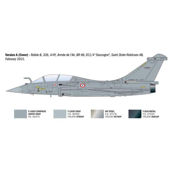Model Kit letadlo 90092 - Rafale B (1:72) (obrázek 4)