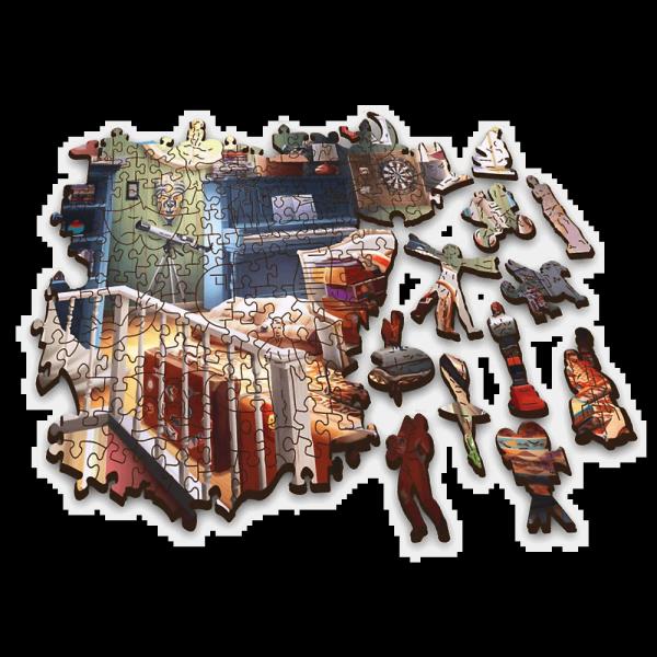 Trefl Dřevěné puzzle 501 – Poklady na půdě