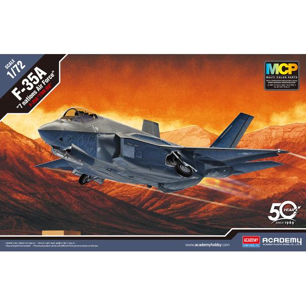 Model Kit letadlo 12561 - F-35A "Seven Nation Air Force" MCP (1:72)