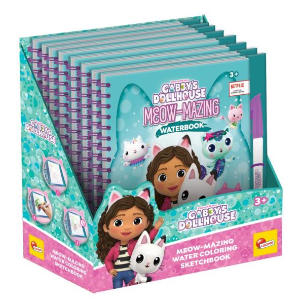 Gabby´s Dollhouse Zelená vodní kniha malování vodou