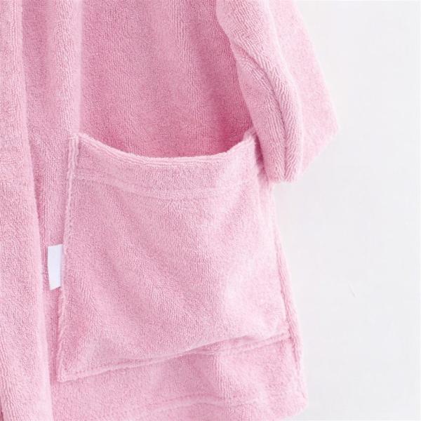 Dětský froté župan New Baby pink (obrázek 4)