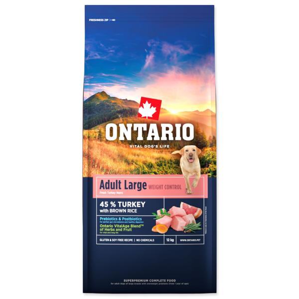 Hrana Ontario Large Weight Control Turkey & Brown Rice 12kg