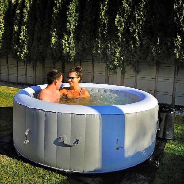 Nafukovací mobilní vířivka NEW BeneoSpa pro 4 osoby, šedá (obrázek 11)