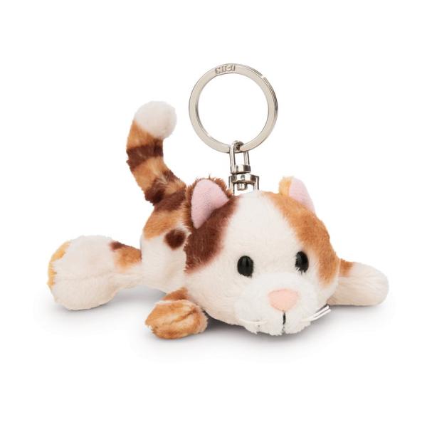 NICI klíčenka Kočka trojbarevná 10cm, ležící GREEN