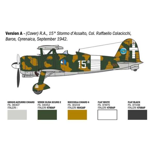 Model Kit letadlo 2842 - FIAT CR.42 Falco Assault/Night Fight (1:48) (obrázek 4)