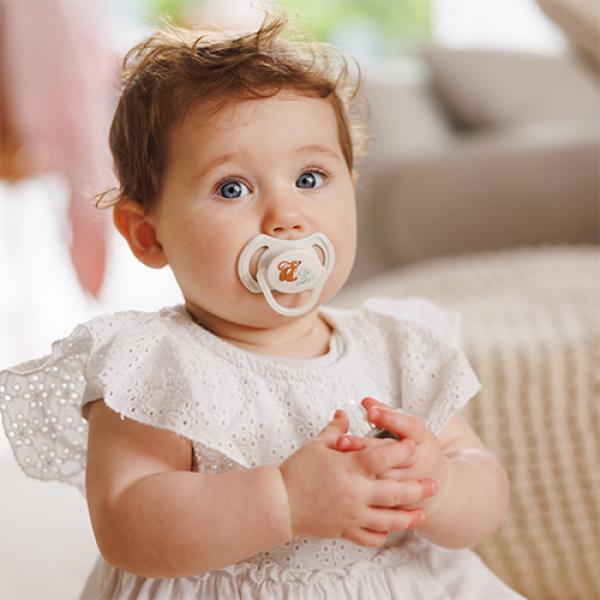 BABYONO Dudlíky silikonové symetrické 6-18m, 2 ks (obrázek 10)