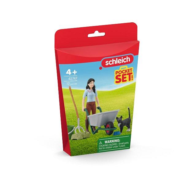 Schleich Hrací sada na kydání a ošetřování