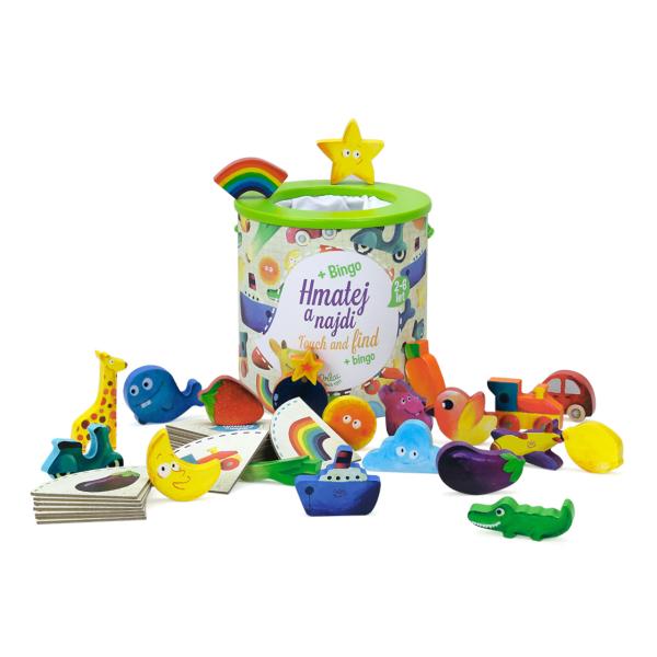 Vilac Dřevěná hra Hmataj a najdi