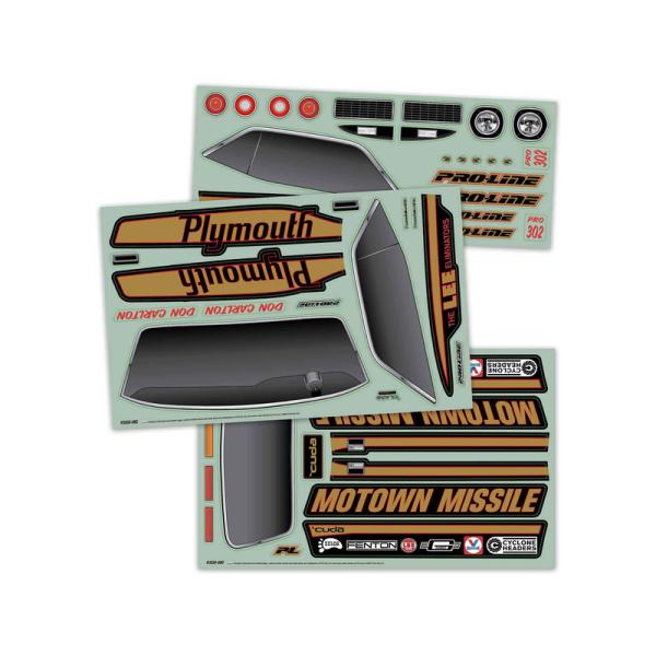 Pro-Line karosérie 1:10 Plymouth Barracuda Motown Missile 1972 (Drag Car) (obrázek 7)