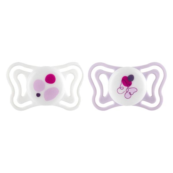CHICCO Dudlíky Physioforma Light silikonové ortodontické růžové 2-6m, 2 ks