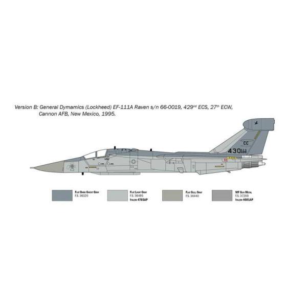Model Kit letadlo 1235 - EF-111 A Raven (1:72) (obrázek 5)