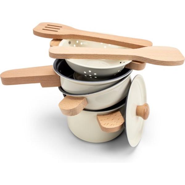 New Classic Toys Sada detského kovového riadu