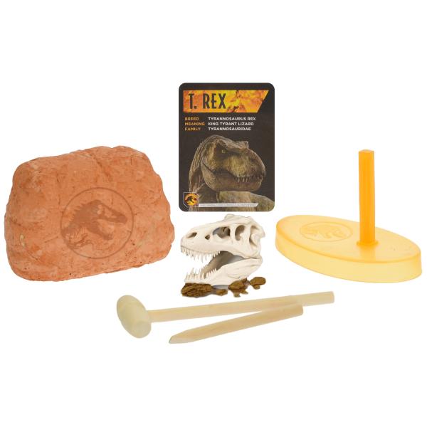 Jurský svět sada vytesej si dinosauří lebku s podstavcem