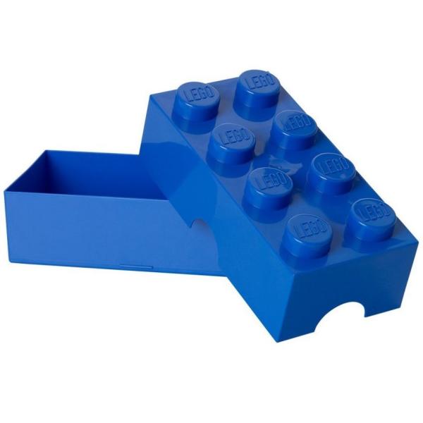 LEGO® box na svačinu 8 – modrá 100 x 200 x 75 mm