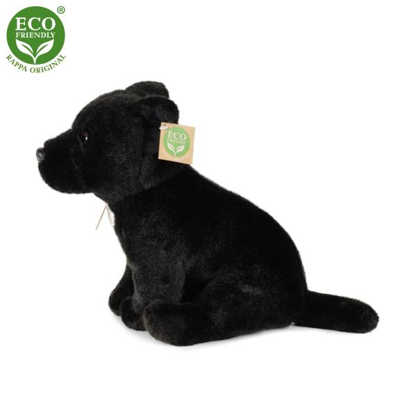 Plyšový pes stafordšírský bulteriér 30 cm černý ECO-FRIENDLY (obrázek 3)