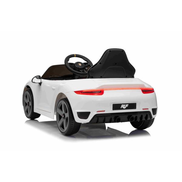 Elektrické autíčko RUF GT 12V, bílé, Otevírací dveře, 2.4 GHz dálkové ovládání, LED sve (obrázek 6)