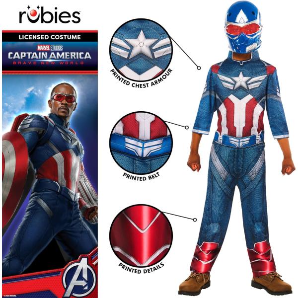 AVENGERS Kapitán Amerika dětský kostým velikost (134-140cm)classic (obrázek 3)