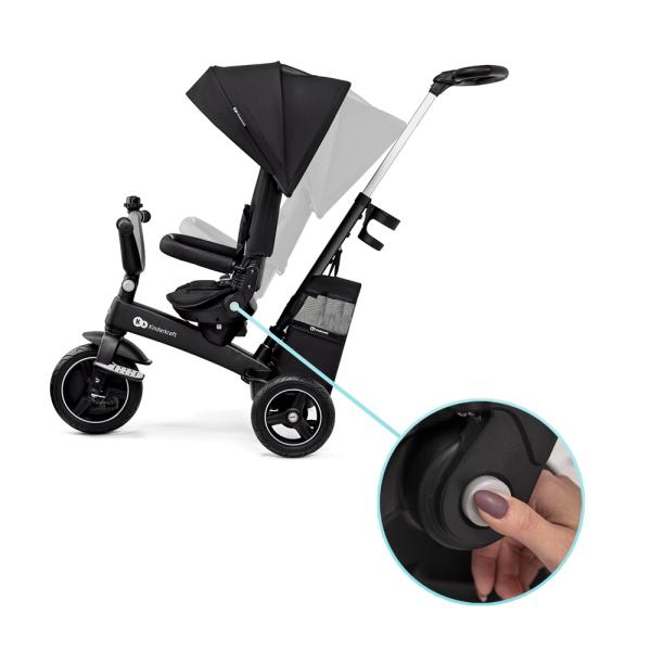 KINDERKRAFT SELECT Tříkolka Easytwist Black, Premium (obrázek 10)