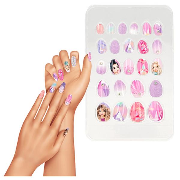 Top Model Sada umělých nehtů, Fialová, Fergie, 24 ks