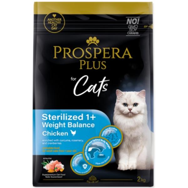 Prospera Plus Sterilizovaný 1+ Kurča Váhová rovnováha 2kg