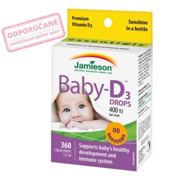 Jamieson Baby-D™ Vitamín D3 400 IU kapky 11,7ml