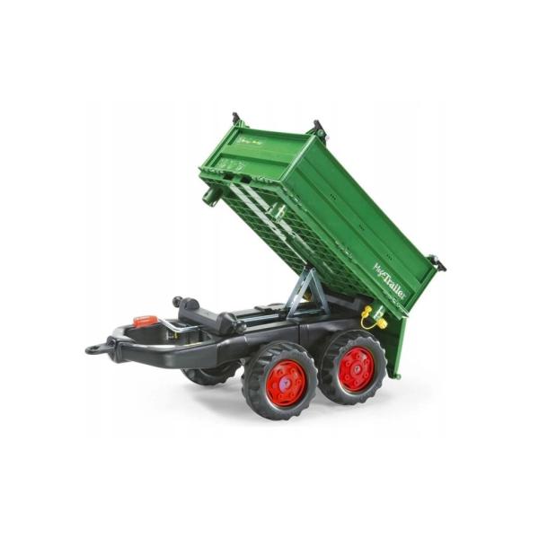 Rollytoys Vlečka se šnekovým vyklápěním do 3 stran 2osá – zelená