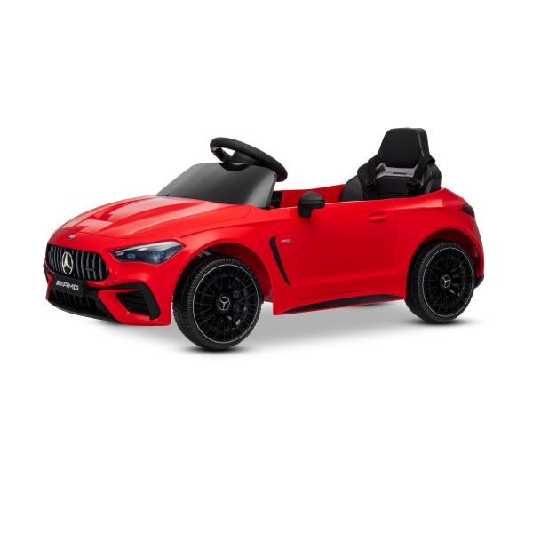 Elektrické autíčko Mercedes CLE 12V s pohonem zadních kol, červené, Jednomístné, Lítio