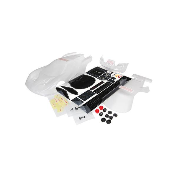 Traxxas karoséria Ford GT číra s doplnkami: 4-Tec 2.0