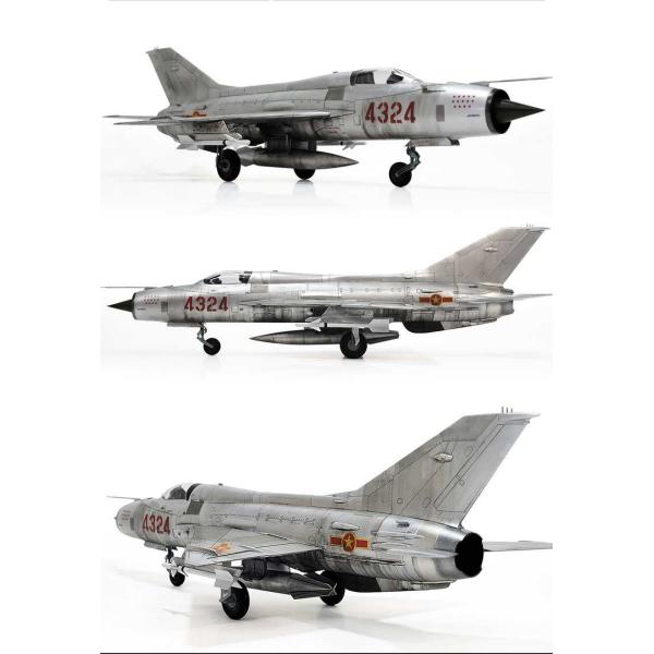 Model Kit letadlo 12320 - Ruské letectvo MiG-21PF Fishbed-D (1:48) (obrázek 5)