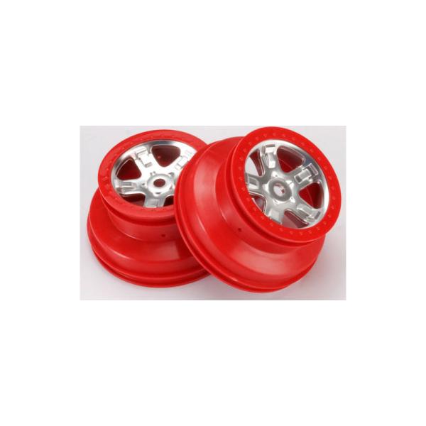 Traxxas disk 2.2/3.0" SCT saténovo-červený (2)
