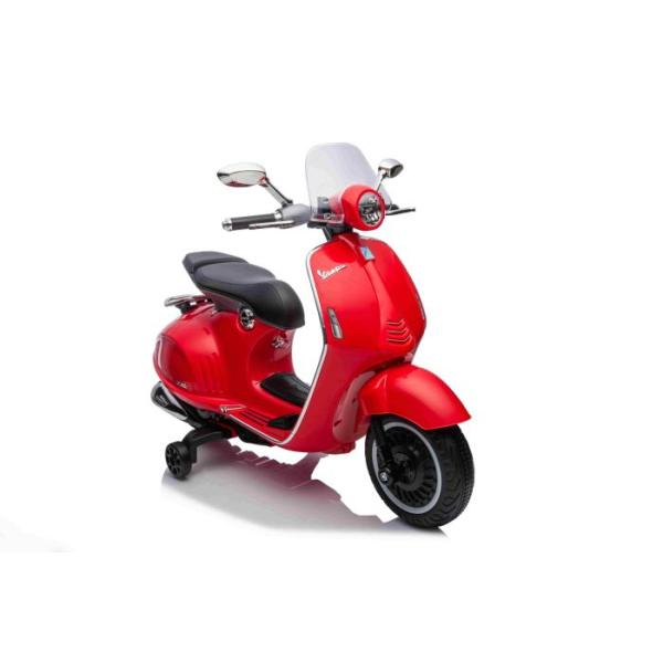 Elektrická motorka Vespa 946 i se zpětným chodem, červené, s pomocnými koly (obrázek 6)