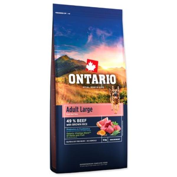 Krmivo Ontario Adult Large Beef & Brown Rice 12kg (obrázek 6)