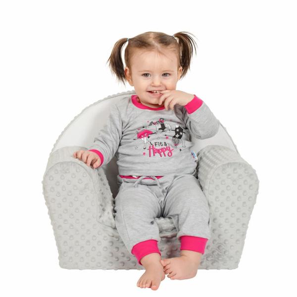 Dětské křeslo z Minky New Baby Liška šedé (obrázek 10)