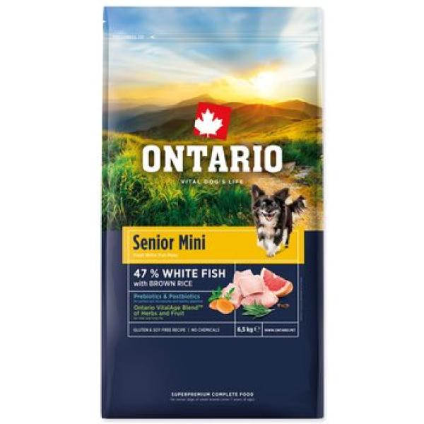 Krmivo Ontario Senior Mini Fish & Brown Rice 6,5kg (obrázek 4)