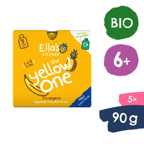 Ella's Kitchen BIO YELLOW ONE Ovocné pyré s banánom (5x90 g)