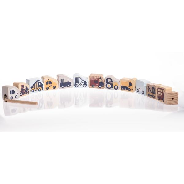 CUBIKA Pastel 16006 Navlékací dopravní prostředky - navlékací set (obrázek 5)