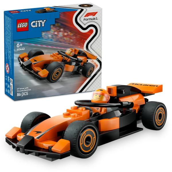 LEGO® City 60442 Jezdec F1® s závodním autem McLaren