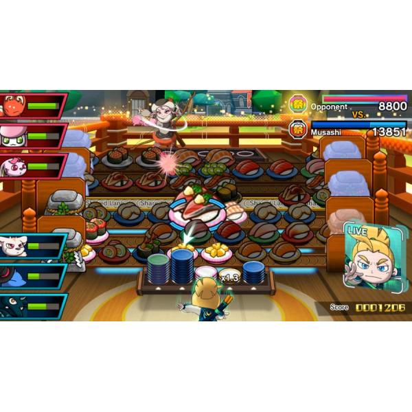 SWITCH Sushi Striker: Cesta Sushido